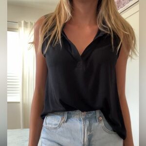 Elegant Black Sleeveless Top